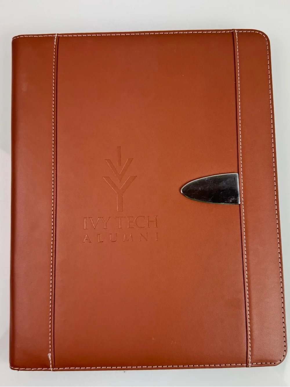 Ivy Tech Community College Indiana Alumni Leather Notepad Book Organizer Brown
